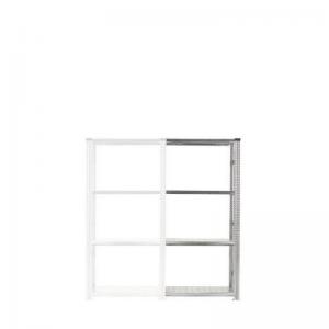 Zinc plated boltless shortspan shelving - Add-on bays with 4 shelf