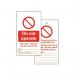 Lockout Tags - Do Notoperate (double Sided 10 Pack) 400576