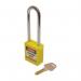 Safety Lockout Padlockslong Shackle - Yellow (each) 400587