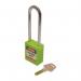 Safety Lockout Padlockslong Shackle - Green (each) 400588