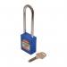 Safety Lockout Padlockslong Shackle - Blue (each) 400589
