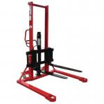 1000kg Manual straddle pallet stackers - adjustable forks 400611