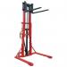 1000kg Manual straddle pallet stackers - adjustable forks 400611