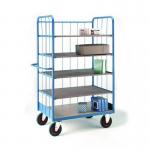 Closed shelf trolleys with rod infills 400624