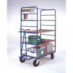 Closed shelf trolleys with rod infills 400632