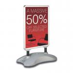 Freestanding, fillable, forecourt poster frame - A1 400646