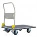 Steel folding platform truck with foot operated brake 400681