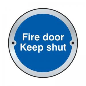 Fire Door Keep Shut Door Disc - Saa 75mm Dia. 401095