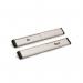 Door Slider 220 mm X 30 mm Silveranodised with Black Textin Out 401097