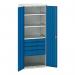 Kitted Cupboard 800 Wide 4 Drawers 3 Shelves 401392