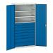 Kitted Cupboard 1050 Wide 8 Drawers 3 Shelves 401396