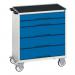 5 Drawer Mobile Cabinet- H X W X D : 925 X 800 X 550 401403
