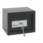Phoenix Compact Home Officess 0721 K Black Security Safe with Key Lock 401437