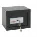 Phoenix Compact Home Officess 0721 K Black Security Safe with Key Lock 401437