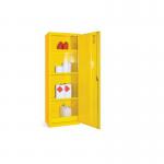 Dangerous Substance Cabinet Supplied Withghs Labelling. Three Adjustable Shelves 401657