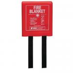 BSEN1869 Fire blanket in hard case, 1m x 1m 401671