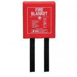 BSEN1869 Fire blanket in hard case, 1.2m x 1.2m 401672