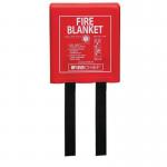 BSEN1869 Fire blanket in hard case, 1.2m x 1.8m 401673