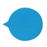 Blue Plain Round Seals, Pack Of 500 401698