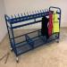 Cloakroom Trolleywith Mesh Storage - Green 402439