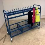 Cloakroom Trolleywith Mesh Storage - Yellow 402440