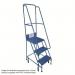 Narrow-aisle 3 Tread Mobilestep, Double Handrail, Pvc Treads. 402596