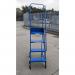Narrow-aisle 4 Tread Mobilestep, Double Handrail, Metal Treads. 402597