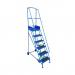 Narrow-aisle 6 Tread Mobilestep, Double Handrail, Pvc Treads. 402602