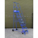 Narrow-aisle 8 Tread Mobilestep, Double Handrail, Pvc Treads. 402606