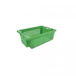 Green Perforated 180* Stack And Nest Con