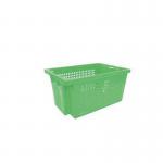 Perforated side stack and nest containers 402656