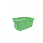 Green Perforated 180* Stack And Nest Con