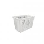 White Perforated 180* Stack And Nest Con