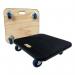 Extra heavy duty wooden dolly with bumper protection 402670