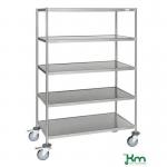 Konga heavy duty high grade stainless steel trolleys 402717