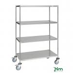 Konga heavy duty high grade stainless steel trolleys 402718