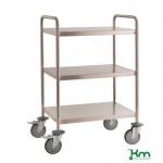 Konga heavy duty high grade stainless steel trolleys, with handles 402720