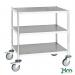 Konga heavy duty high grade stainless steel trolleys 402721