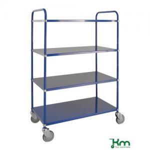 Image of Tall Four Tier Reversable Tray Trolley.