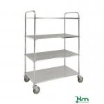 Konga tall reversible steel tray shelf trolleys 402734