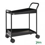 Two Tier Trolley With Black Rubber Mat A