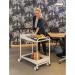 Two Tier Trolley With Black Rubber Mat A