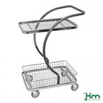 All Round Table Trolley With 1 Mesh Shel