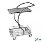 All Round Table Trolley With 1 Shelf And
