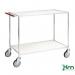 Konga light duty two tier zinc plated tray trolleys 402754