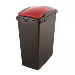 40L Recycling bin with red lid 402803