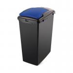 40L Recycling bin with blue lid 402804