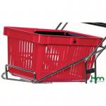 Konga red plastic shopping basket 402831