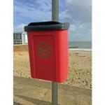 Apollo wall or post mounted dog waste bin 403019