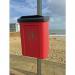 Post or wall mounted litter and dog waste bin 403020